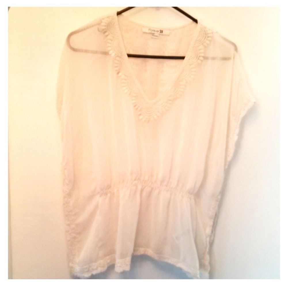 Sheer Tank Top/Swim cover up